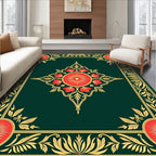 Ornate Floral Mandala Pattern Rug