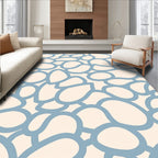 Organic Blue Pebble Pattern Rug