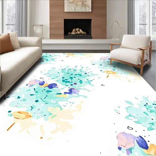Abstract Splash Patterned Design Rug