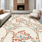 Art Nouveau Floral Vines Pattern Rug