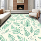 Green Leafy Vines Pattern Rug