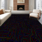 Colorful Maze Pattern Rug