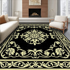 Classic Floral Center with Border Pattern Rug