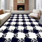 Bold Checkered Abstract Pattern Rug