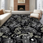 Abstract Camouflage Organic Splatter Design Rug