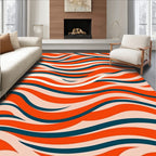 Vibrant Wave Pattern Rug