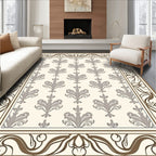 Classic Floral Symmetry Design Rug