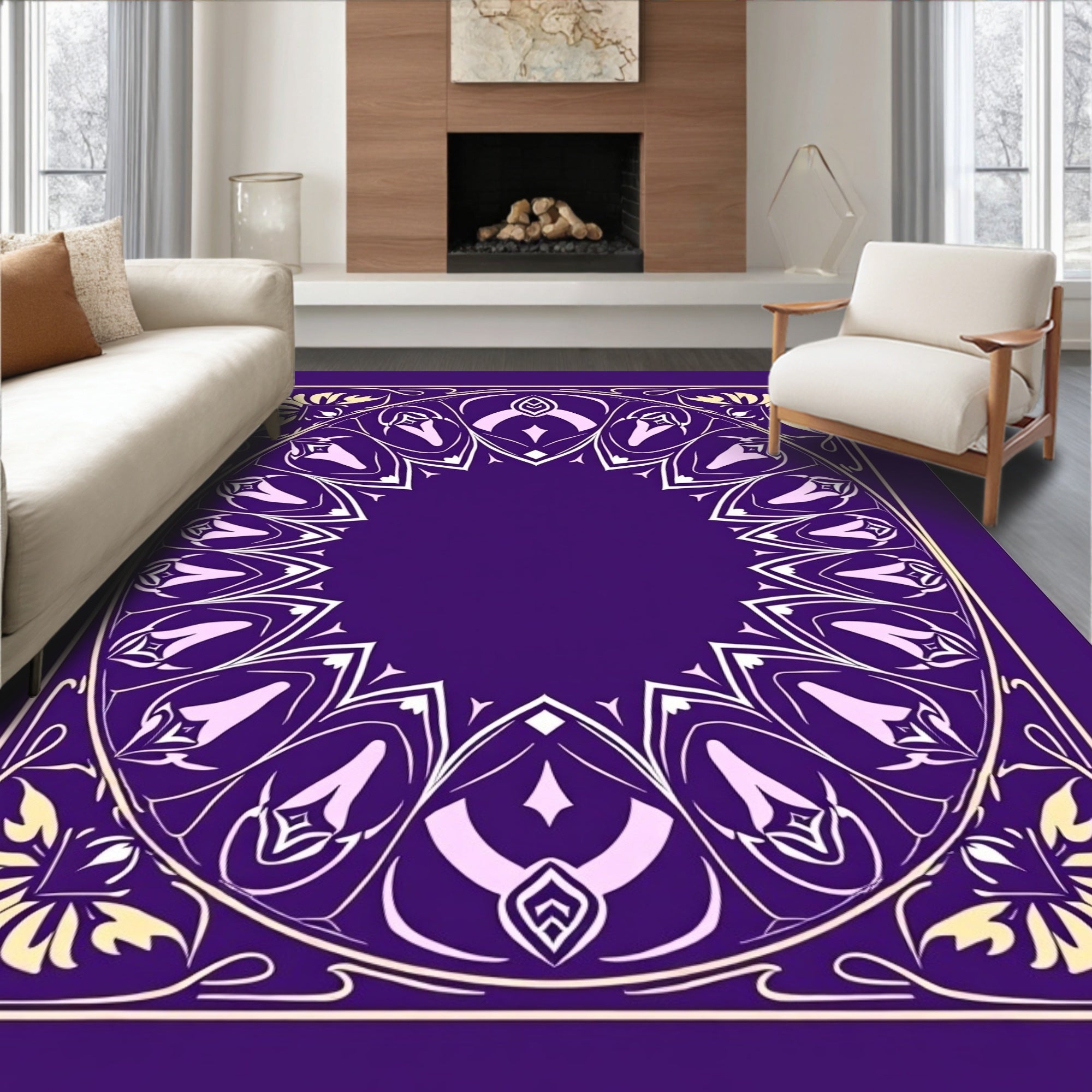 Art Nouveau Floral Radiance Rug