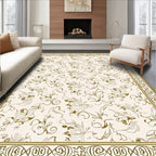 Classic Floral Swirls Ornament Pattern Rug