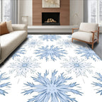 Winter Snowflake Pattern Rug