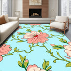 Blossom Vine Pastel Pattern Rug