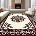 Classic Detailed Floral Border Design Rug