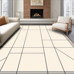 Abstract Geometric Line Art Rug