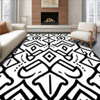 Bold Tribal Geometric Pattern Rug