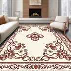 Vine and Floral Scroll Borders Rug