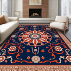Navajo Inspired Floral Mandala Rug