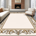 Elegant Scrollwork Ornament Pattern Rug