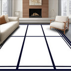 Bold Geometric Grid Design Rug
