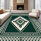 Geometric Folk Art Diamond Pattern Rug