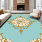 Classic Floral Inlay Medallion Pattern Rug