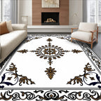 Classic Floral Border With Central Medallion Rug