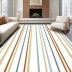 Striped Design With Warm Earthy Tones Rug