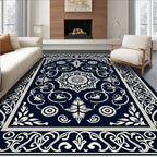 Classic Floral Filigree Dark Rug