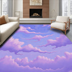 Pastel Sky Swirl Abstract Rug