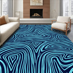 Triangular Swirl Abstract Pattern Rug