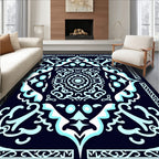 Classic Intricate Floral Symmetry Pattern Rug