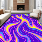 Vivid Swirl Abstract Pattern Rug
