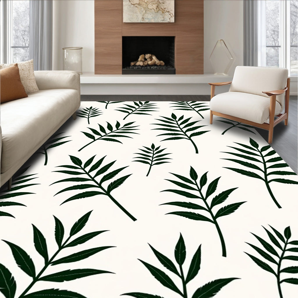 Classic Leaf Pattern Design Rug