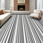 Classic Vertical Stripe Pattern Design Rug