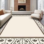 Ornate Swirl Floral Ornament Pattern Rug