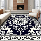 Classic Floral Scrollwork Symmetry Rug