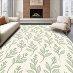 Botanical Branch Pattern Print Rug