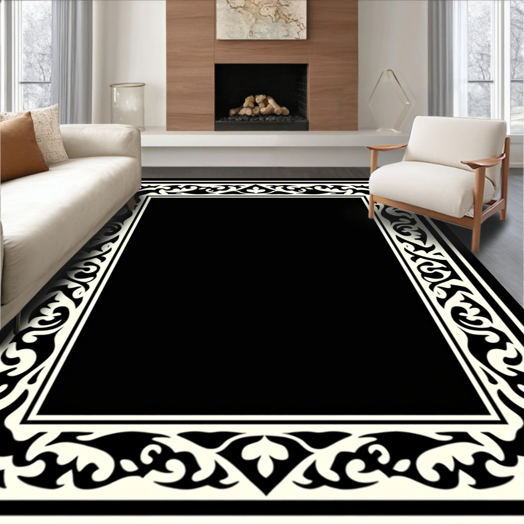 Classic Ornamental Frame Design Rug