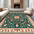 Ornate Floral Vine Pattern Rug