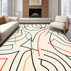 Abstract Flowing Lines Pattern Rug