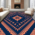 Ornate Floral Geometric Motif Rug