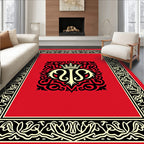 Regal Crest Floral Border Rug