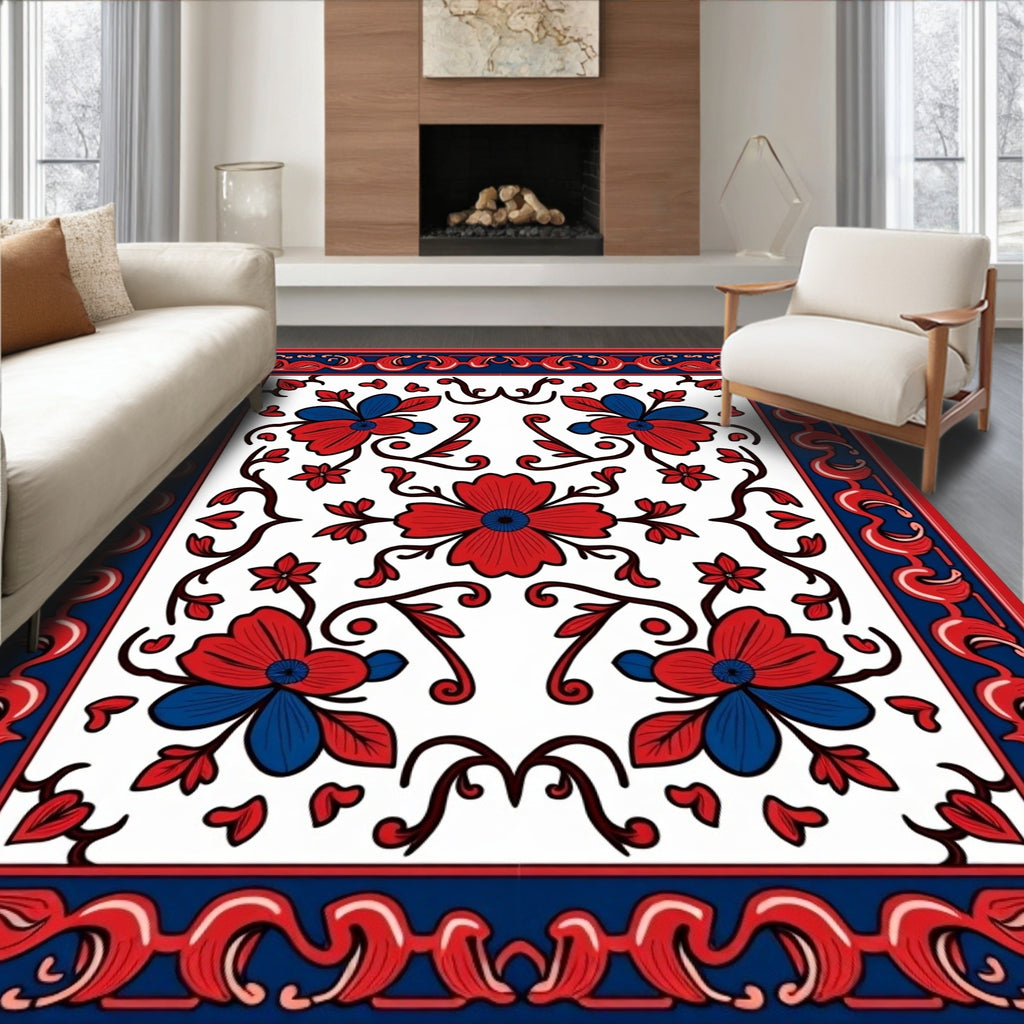 Floral Vine Pattern Rug