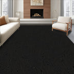 Dark Swirl Patterned Abstract Rug