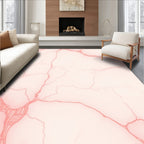 Soft Pink Veined Watercolor Texture Rug