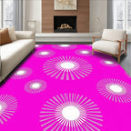Radiant Sunburst Pattern Design Rug