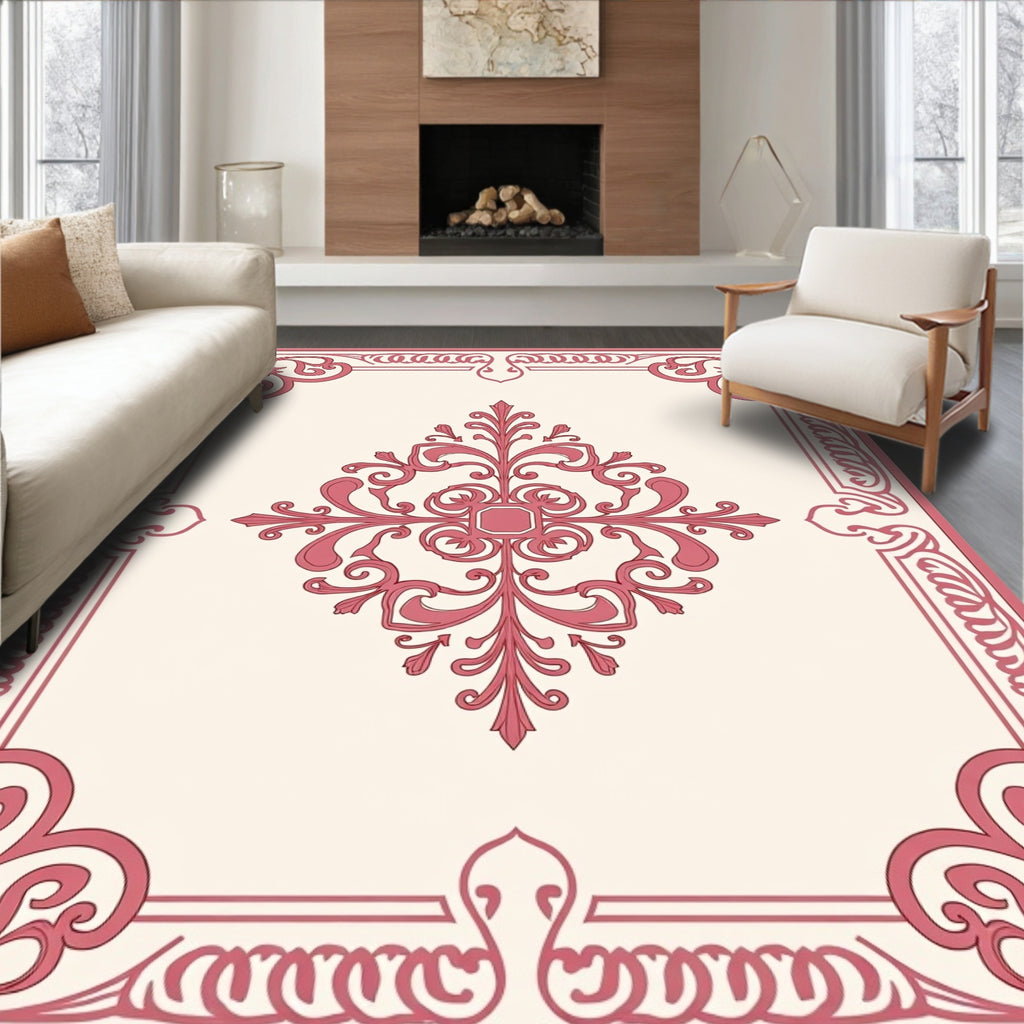 Ornate Paisley Scroll Pattern Rug