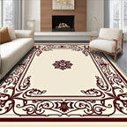 Classic Floral Bordered Ornament Rug