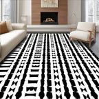 Abstract Vertical Stripe Graphic Rug