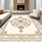 Elegant Scrollwork Centerpiece Design Rug