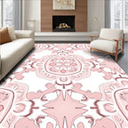 Artistic Floral Symmetry Pattern Rug